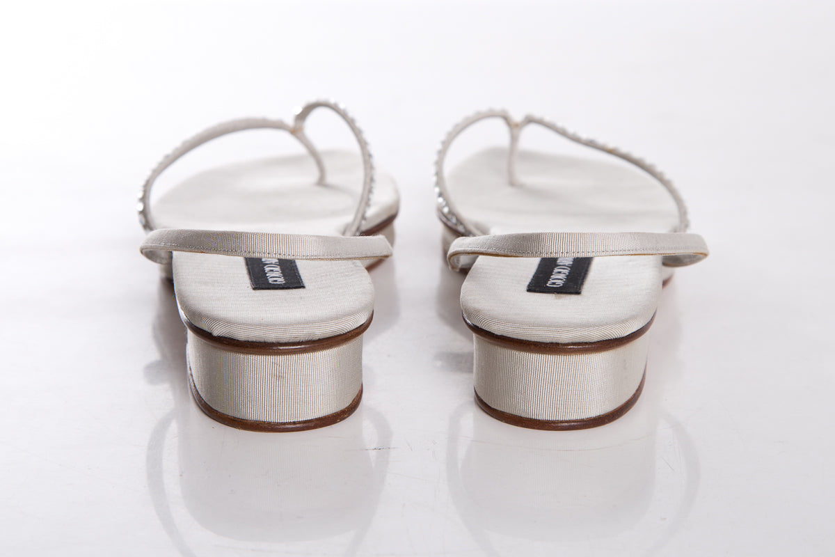 Giorgio Armani Gray Sandals SZ 36