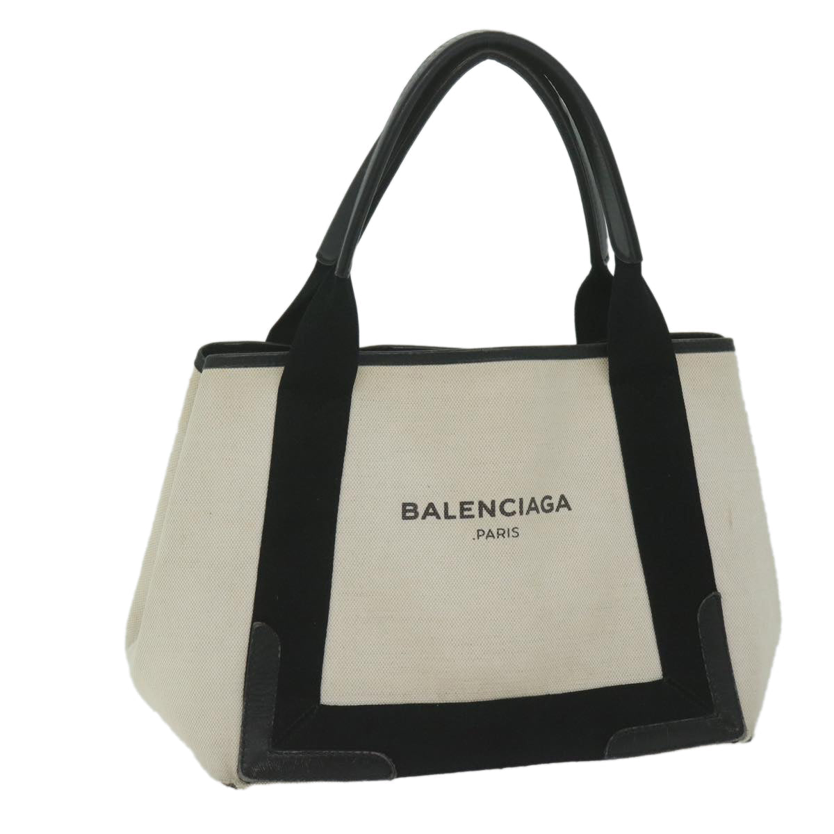 balenciaga Tote Bag Canvas White 339933 Auth ep2712