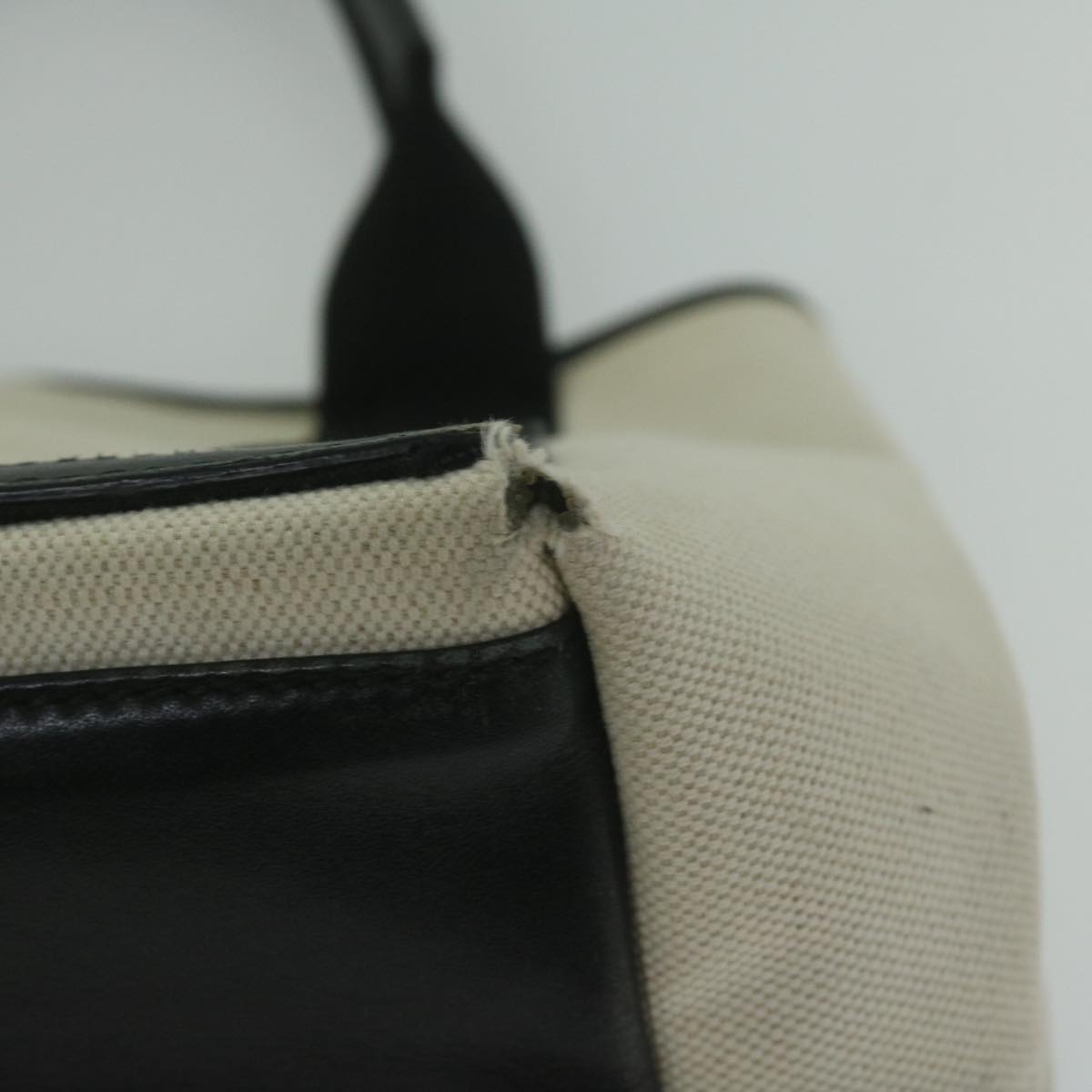 balenciaga Tote Bag Canvas White 339933 Auth ep2712