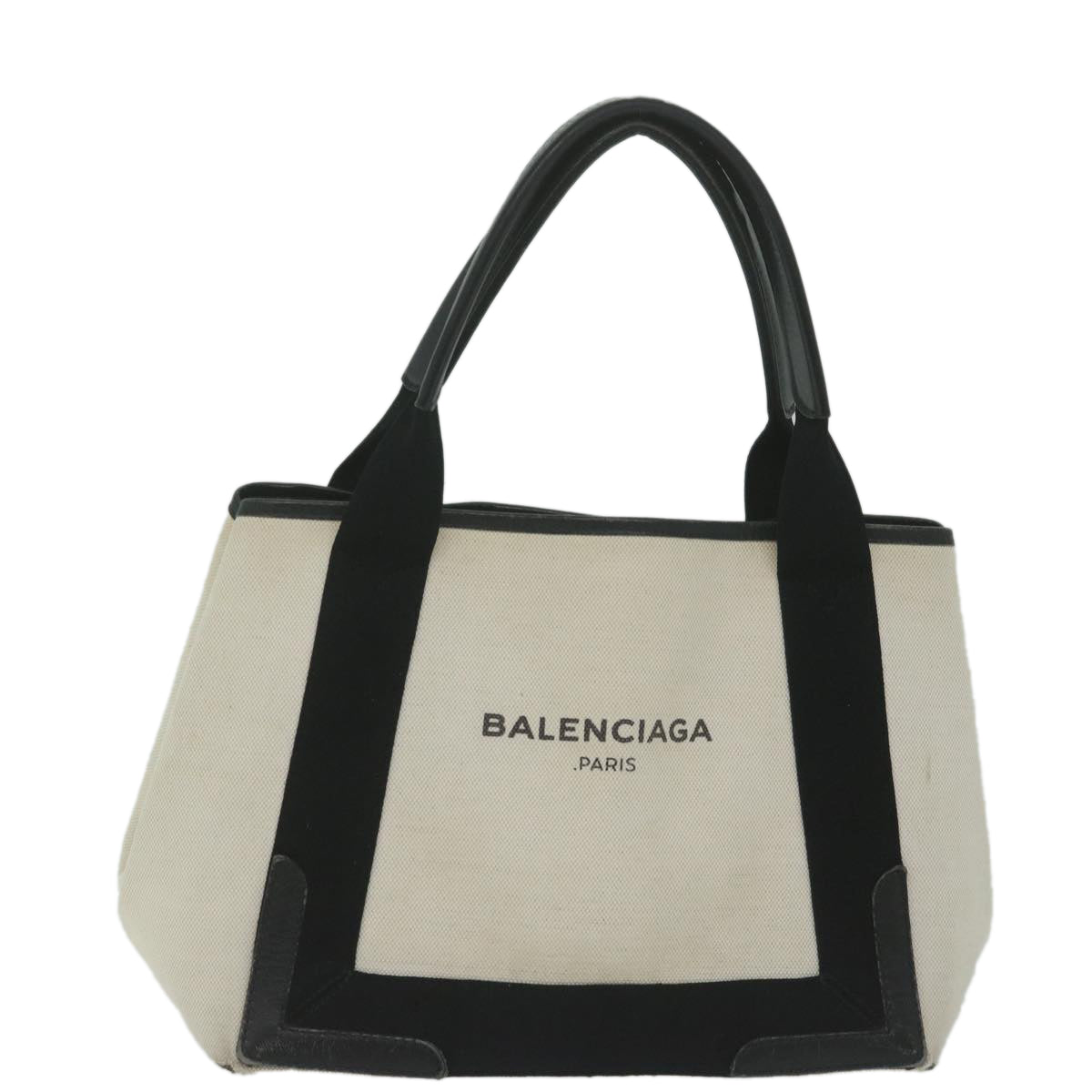 balenciaga Tote Bag Canvas White 339933 Auth ep2712