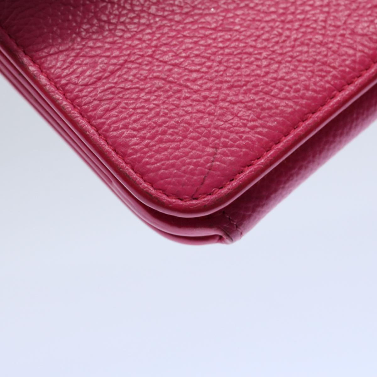 balenciaga Long Wallet Leather Pink 594289 Auth ep2776
