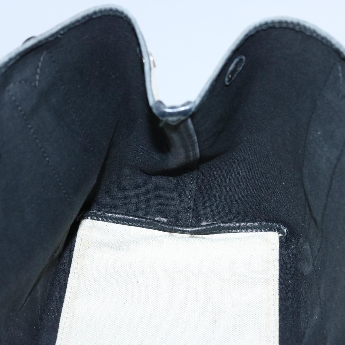 balenciaga Tote Bag Canvas White Black 339933 Auth ep2845