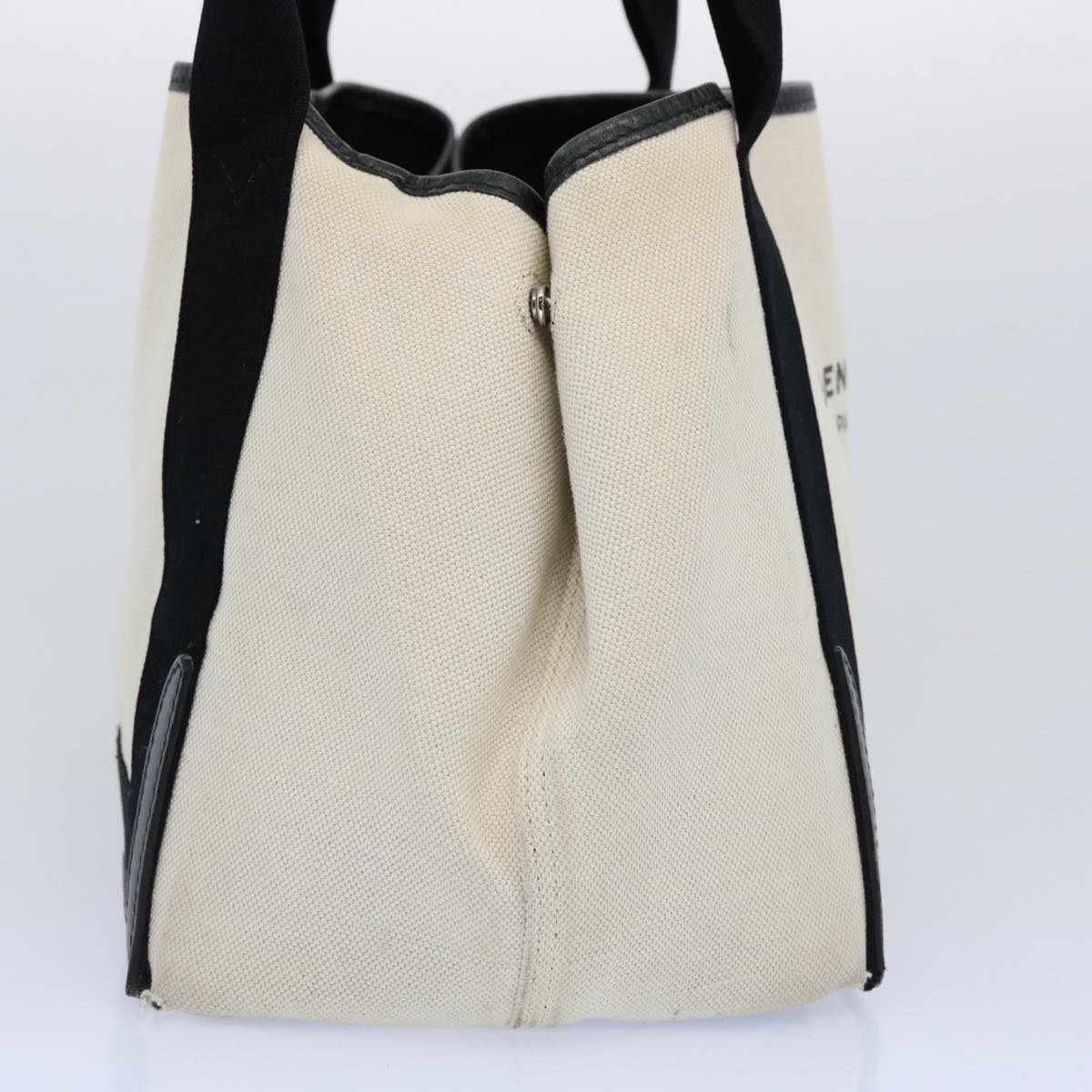 balenciaga Tote Bag Canvas White Black 339933 Auth ep2845