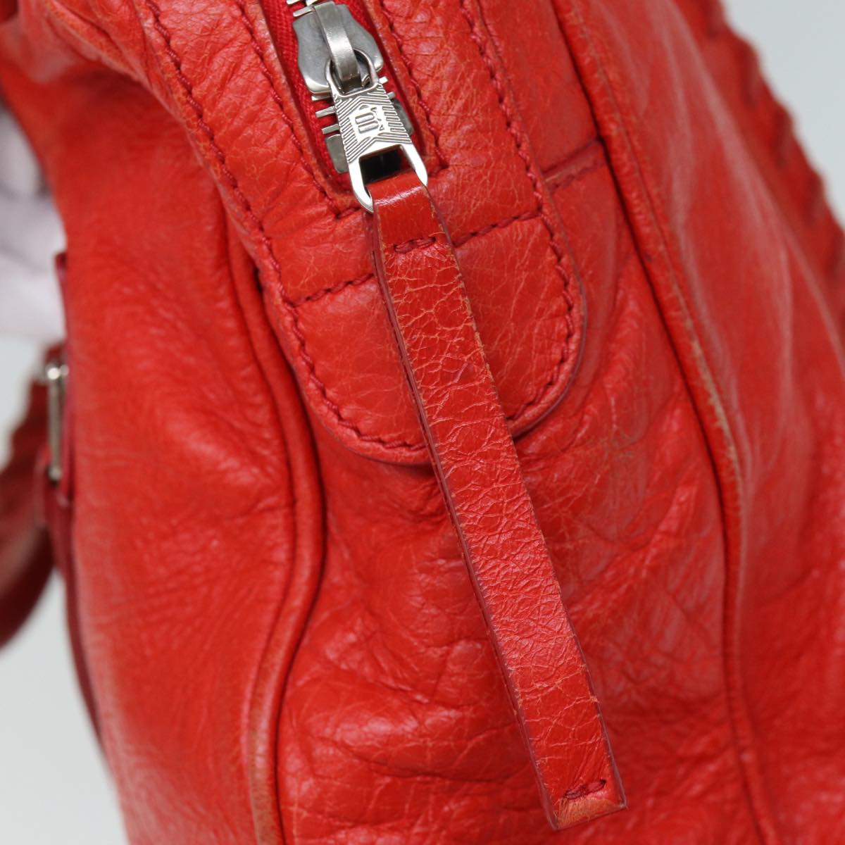 balenciaga Classic Arena Hand Bag Leather Red 310939 Auth ep4741