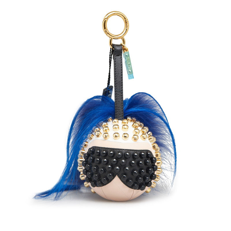 Top quality Fendi Leather Monster Punkito Bag Charm Keychain
