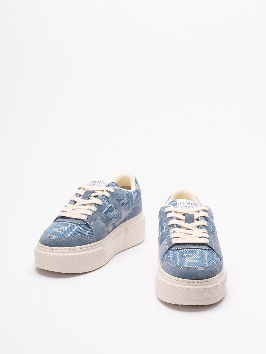 Fendi Women `Ff Match` Denim Sneakers
