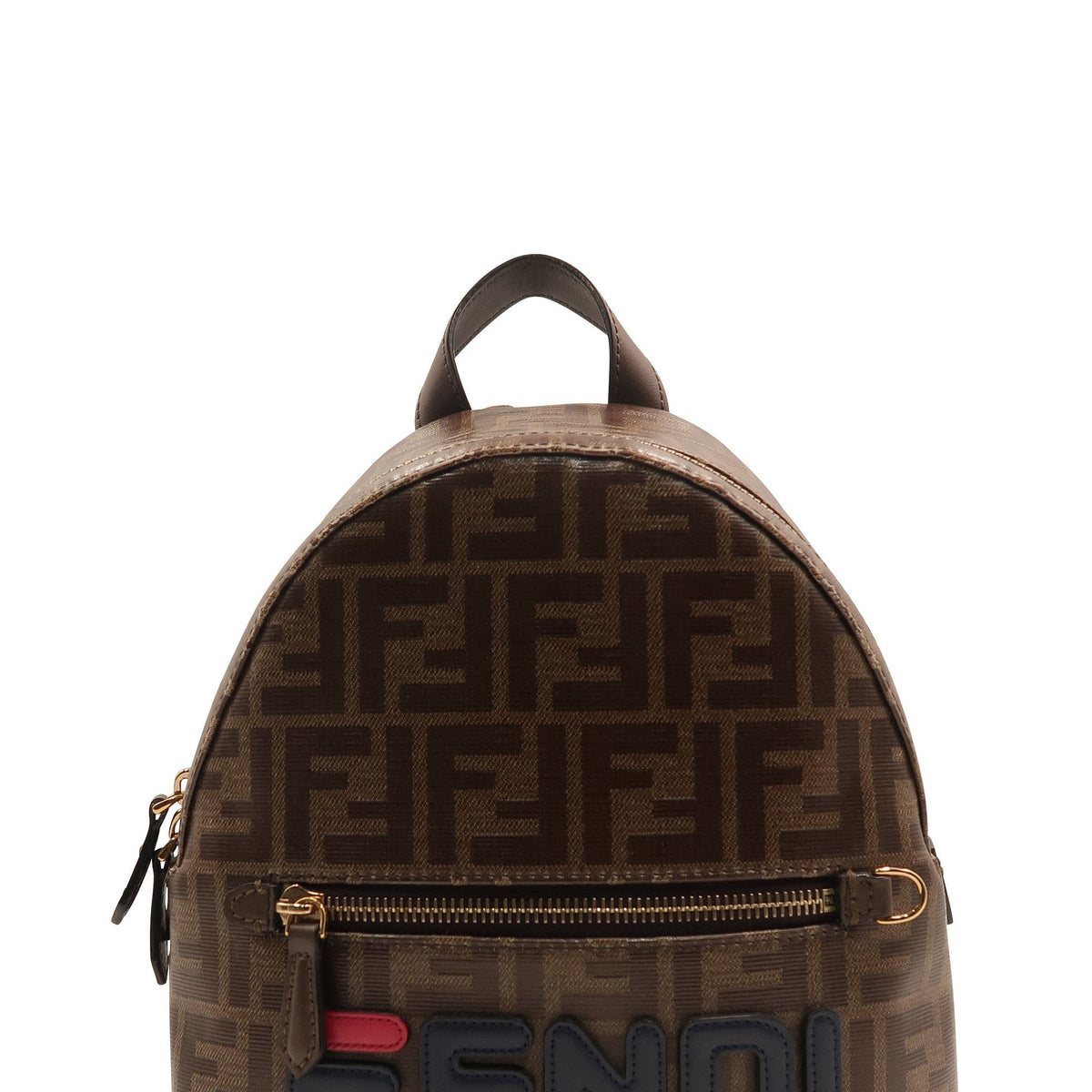 Fendi x Fila Mania Small Logo Backpack Brown