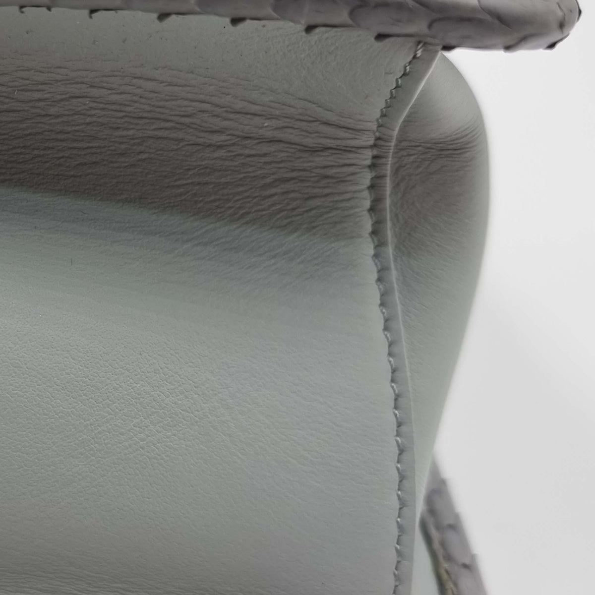 Medium Kan I F Crocodile Embossed Blue  Grey