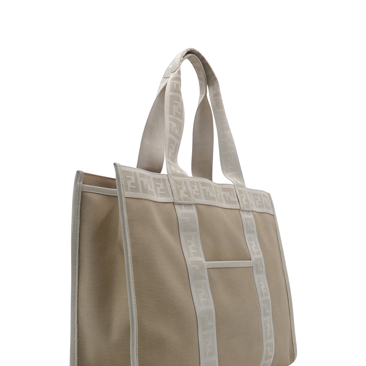 Monogram Zucca Shopper Beige White