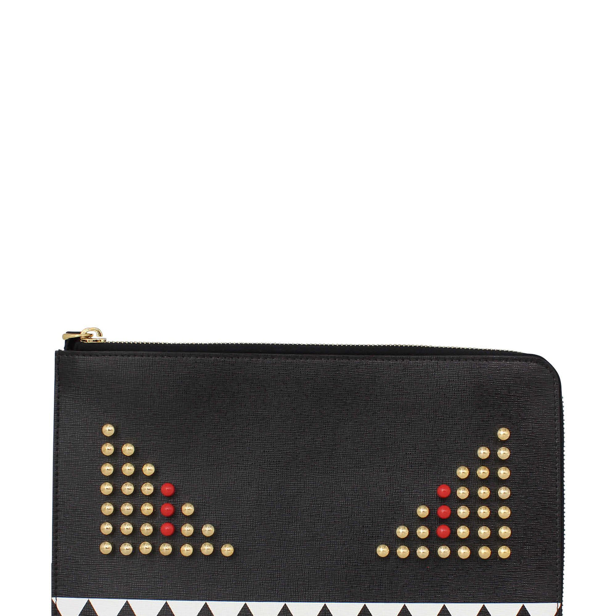 Monster Pouch Studded Black