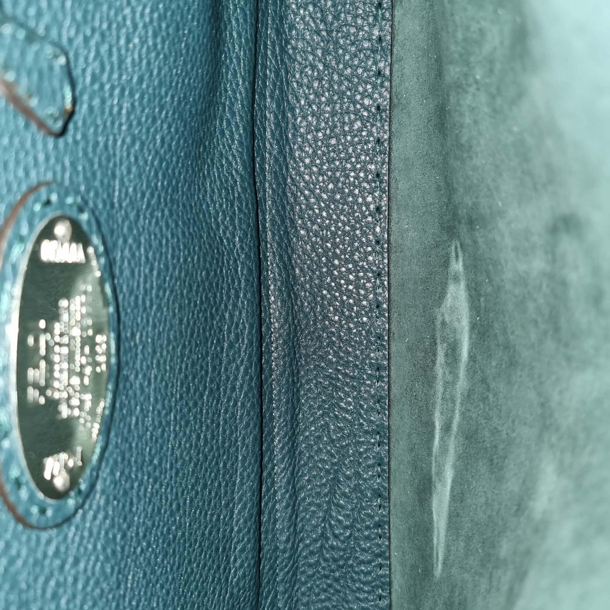 Regular Selleria Peekaboo Python Handle Bag Dark Teal