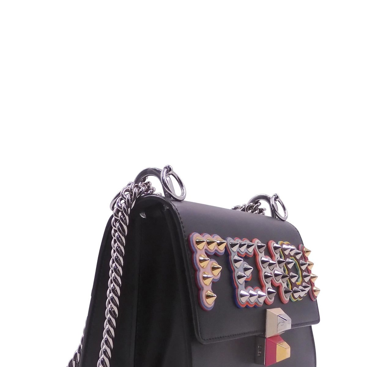 Small Kan I Studded Logo Black