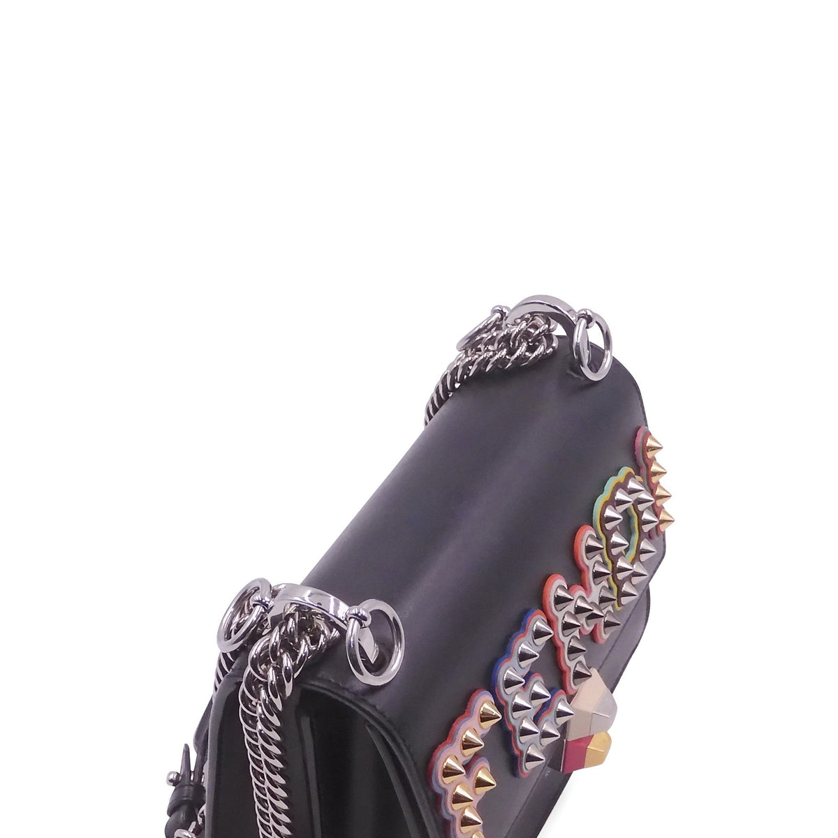 Small Kan I Studded Logo Black