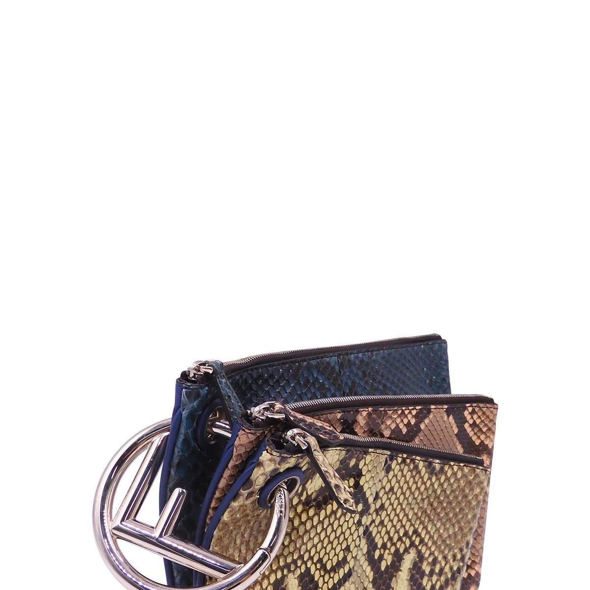 Triplette Python Clutch Blue Multicolor