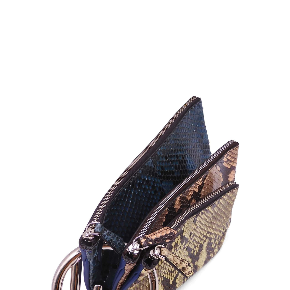 Triplette Python Clutch Blue Multicolor