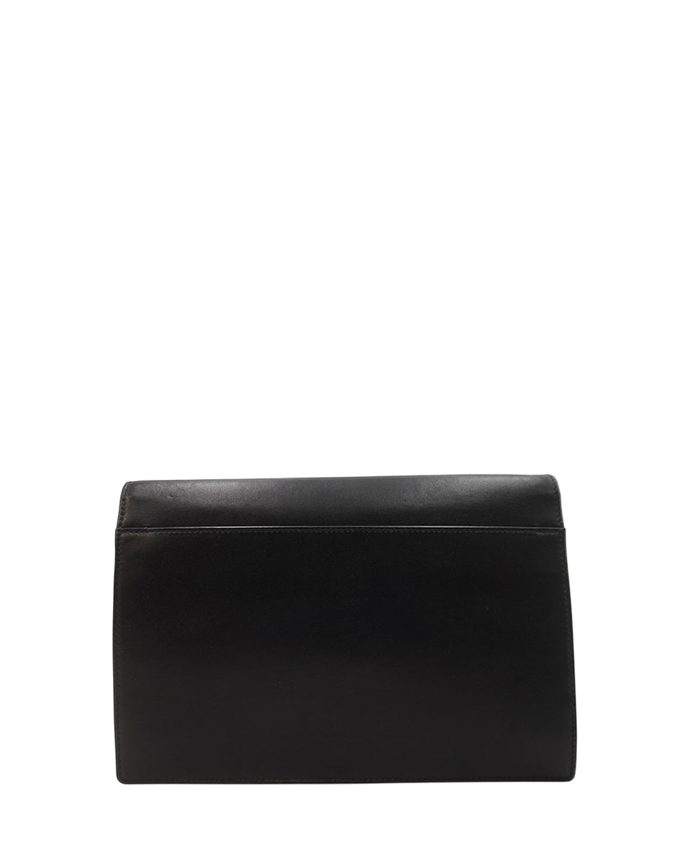 Gaby Studded Leather Shoulder Bag Black