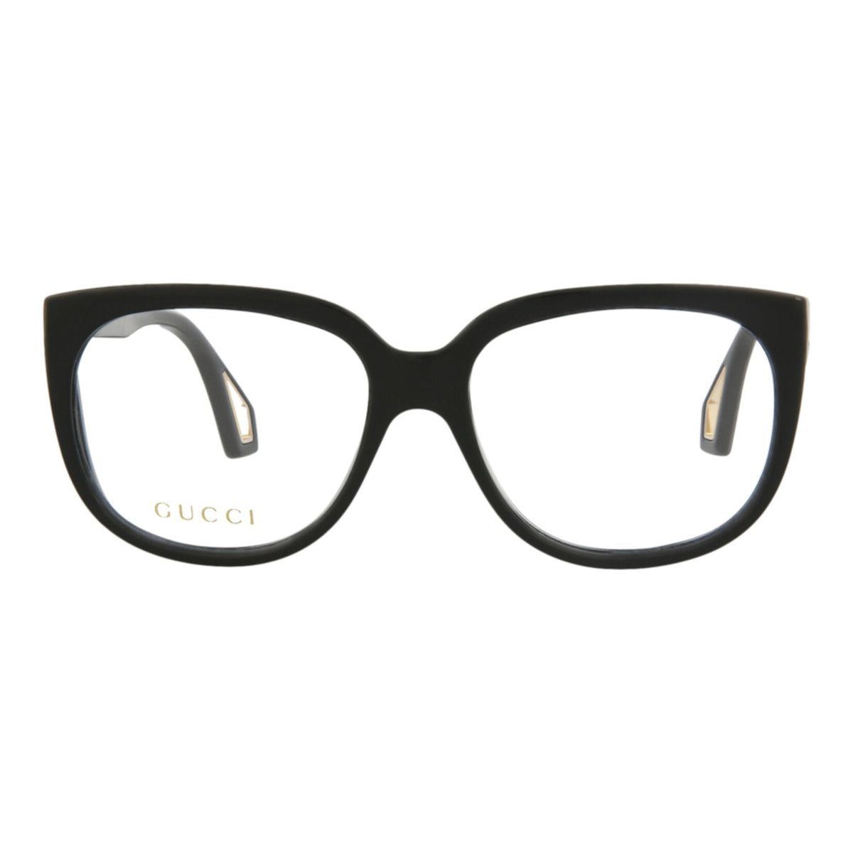 Gucci Womens Square/Rectangle Black Black Transparent Fashion Designer Eyewear