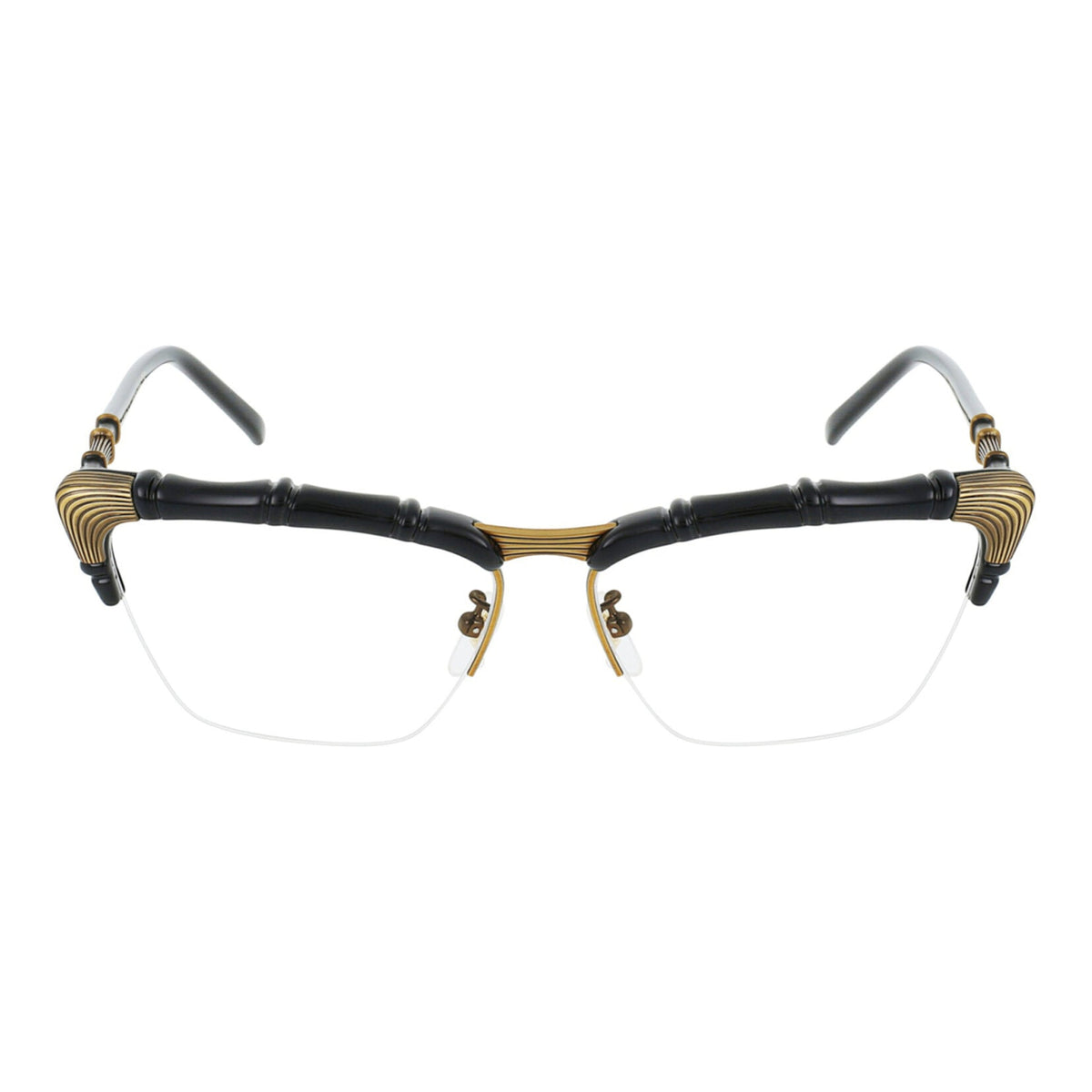 Gucci Womens Cat Eye Black Black Transparent Fashion Designer Eyewear