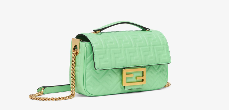 Fendi Baguette Chain Midi Nappa leather Bag