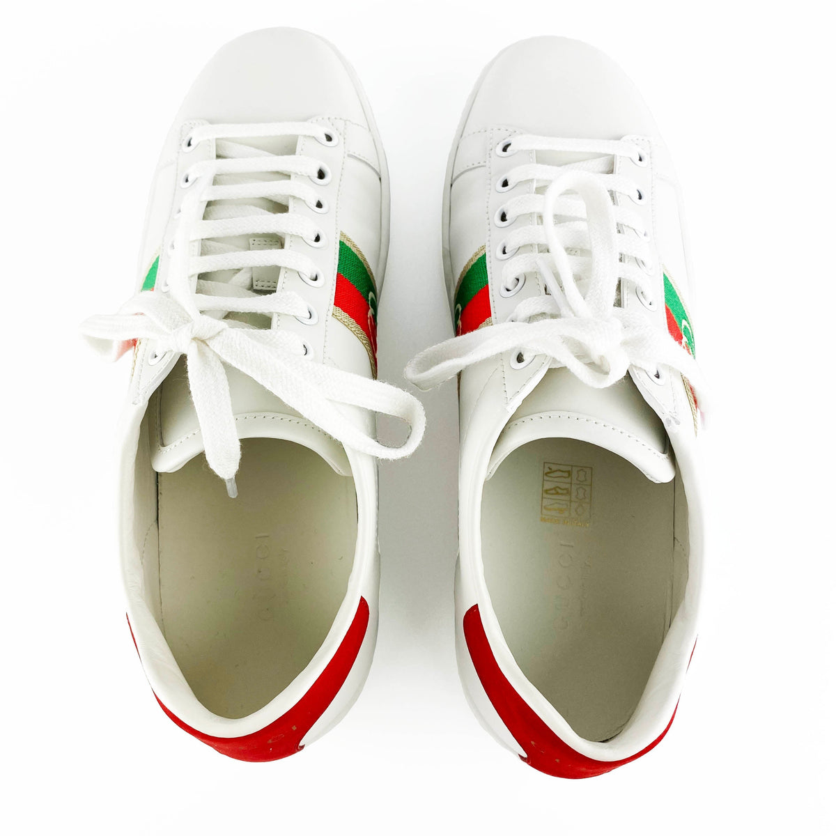 Gucci Ace Sneaker with Interlocking G 37.5