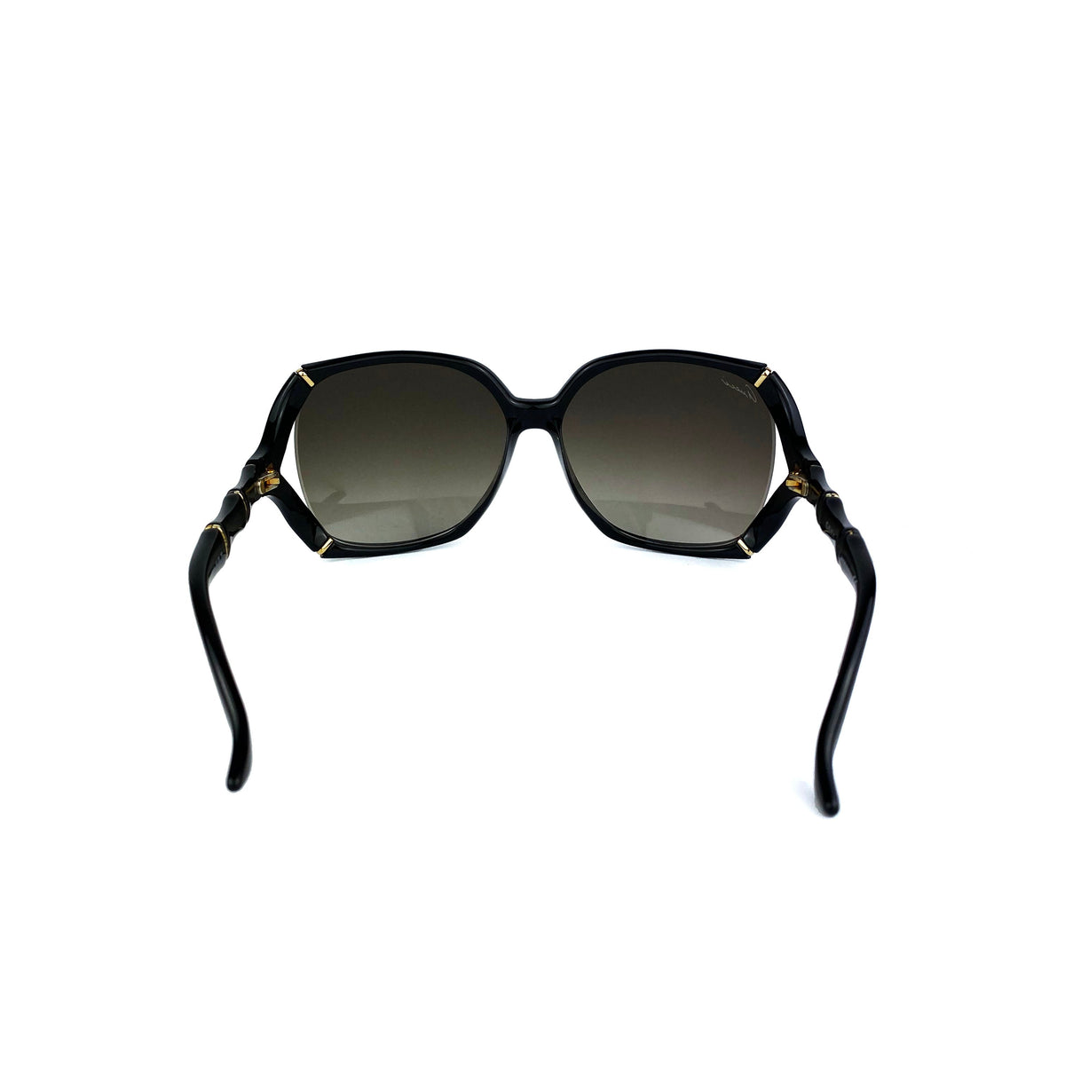 Gucci Black Bamboo Effect Oversized Sunglasses