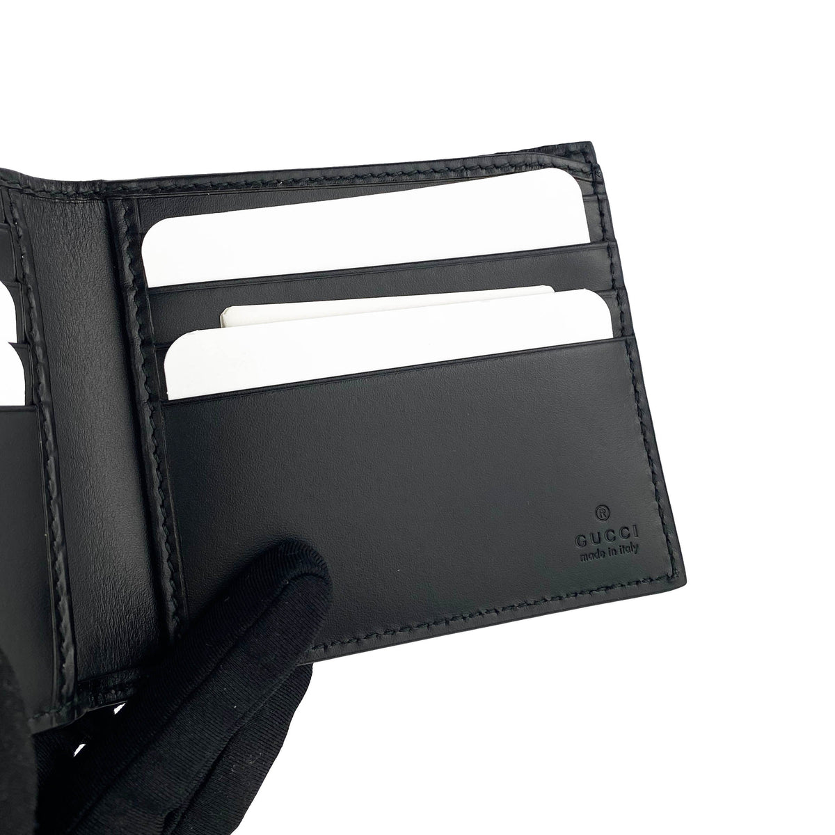 Gucci Black Monogram Wallet