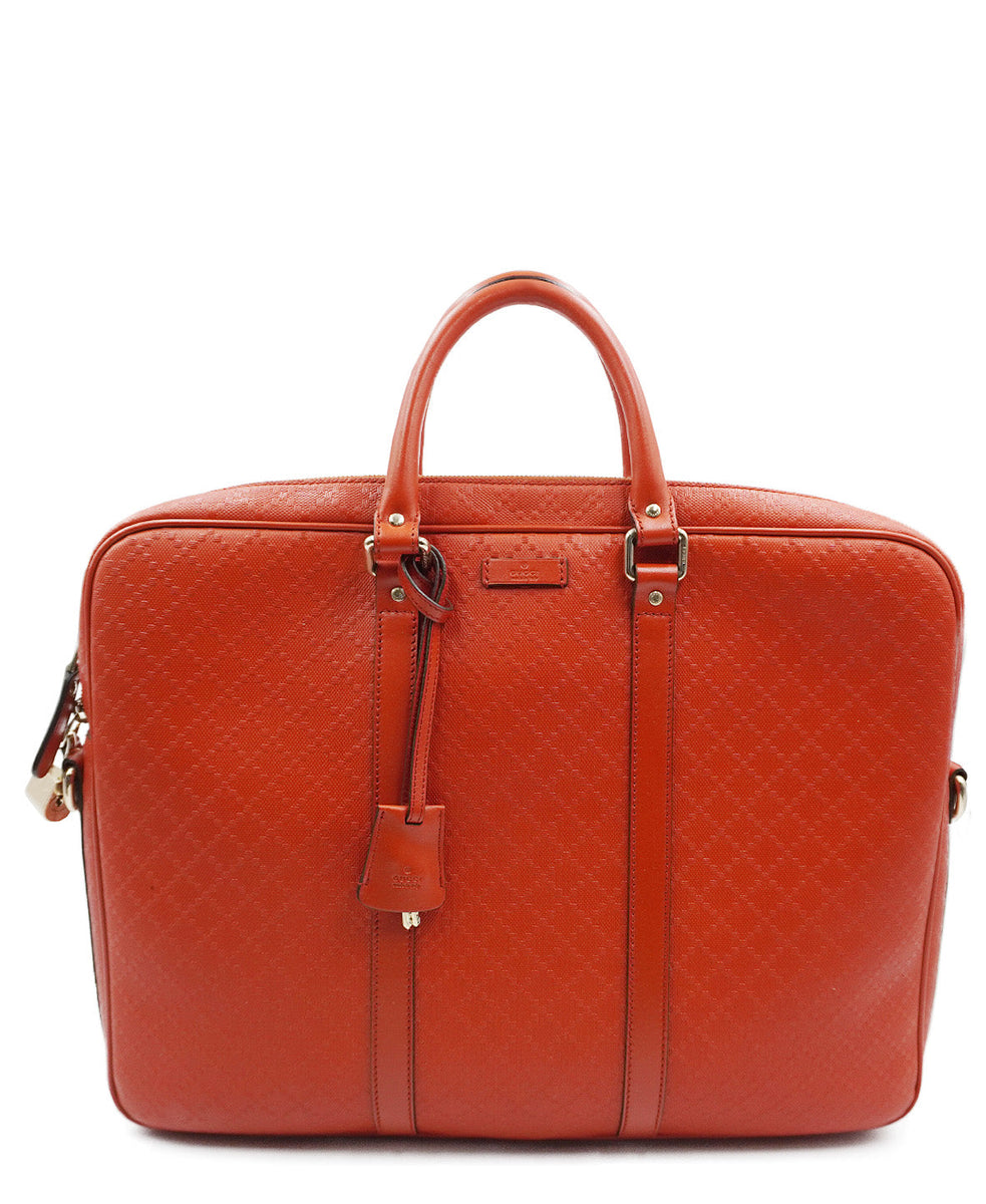 Diamante Briefcase Red