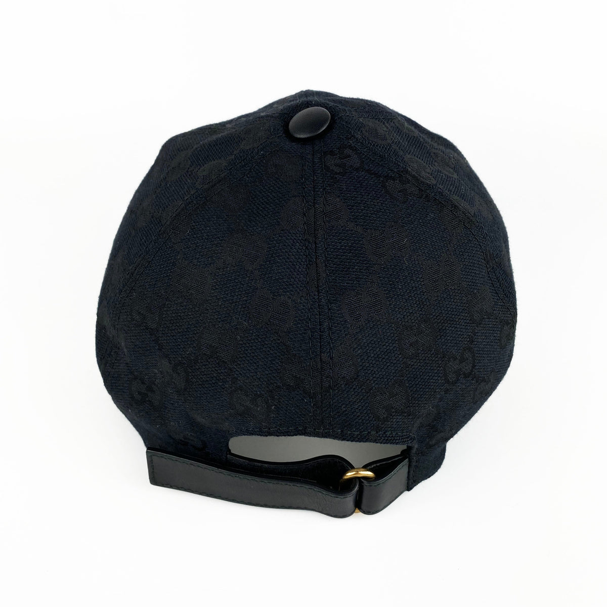 Gucci Original GG Black Web Baseball Hat XL
