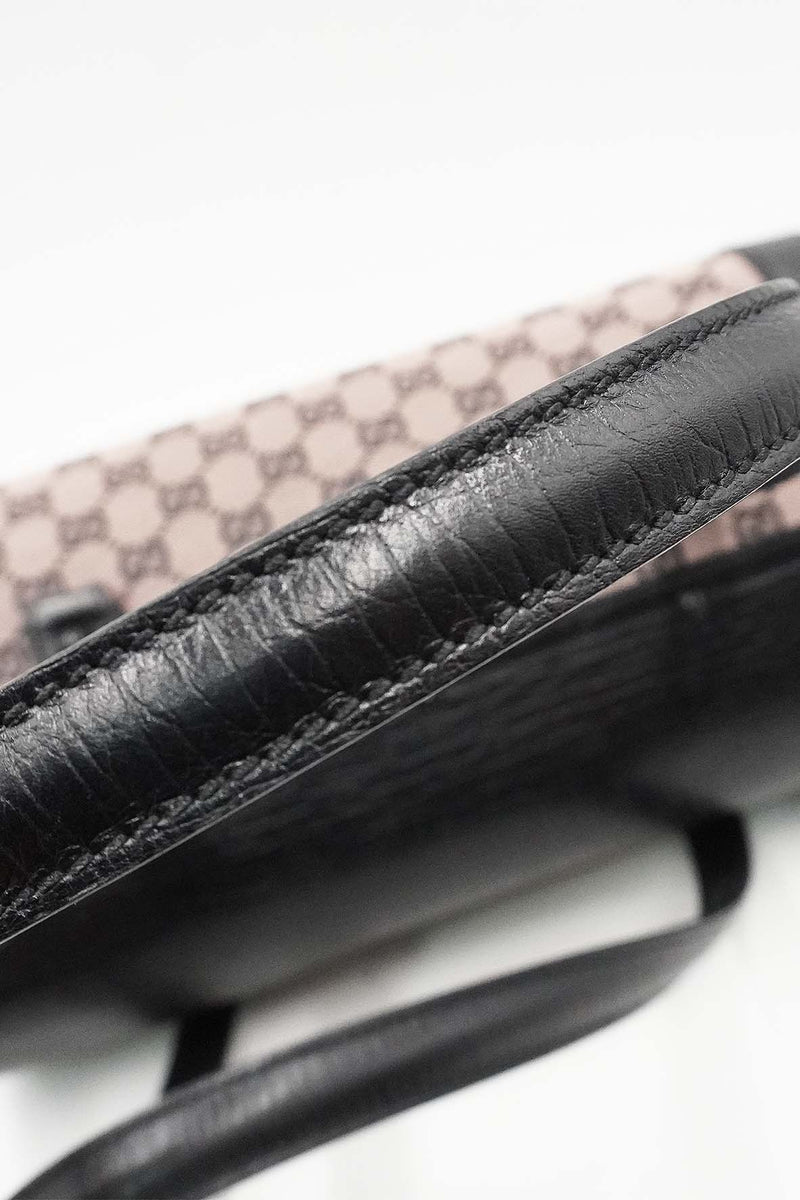 GG Canvas Bamboo Bullet Shoulder Bag Brown Black