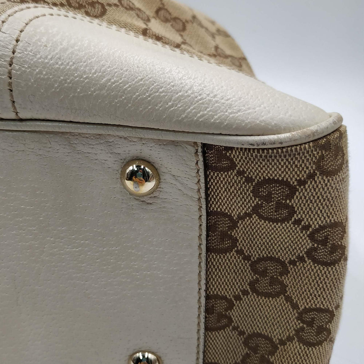GG Canvas Princy Tote Brown