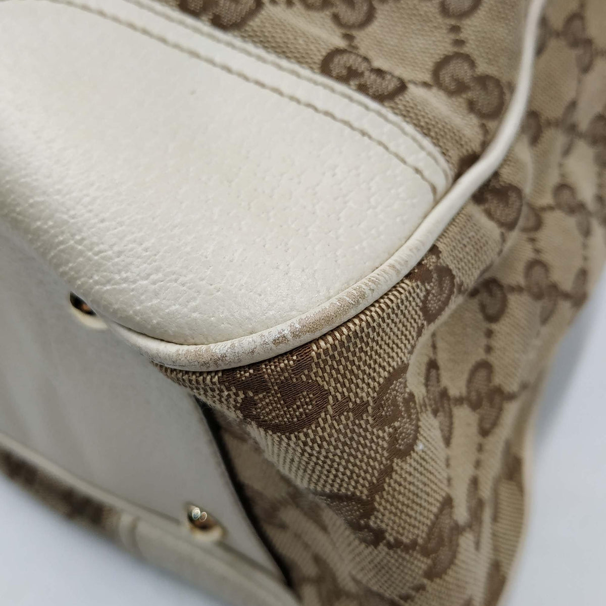 GG Canvas Princy Tote Brown