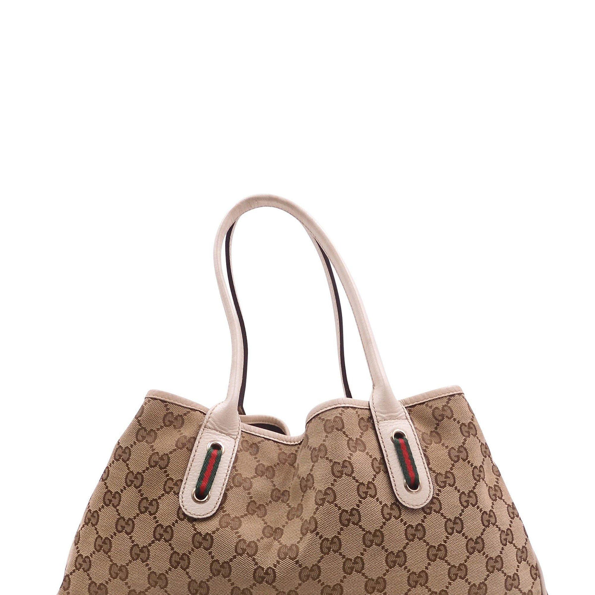 GG Canvas Princy Tote Brown