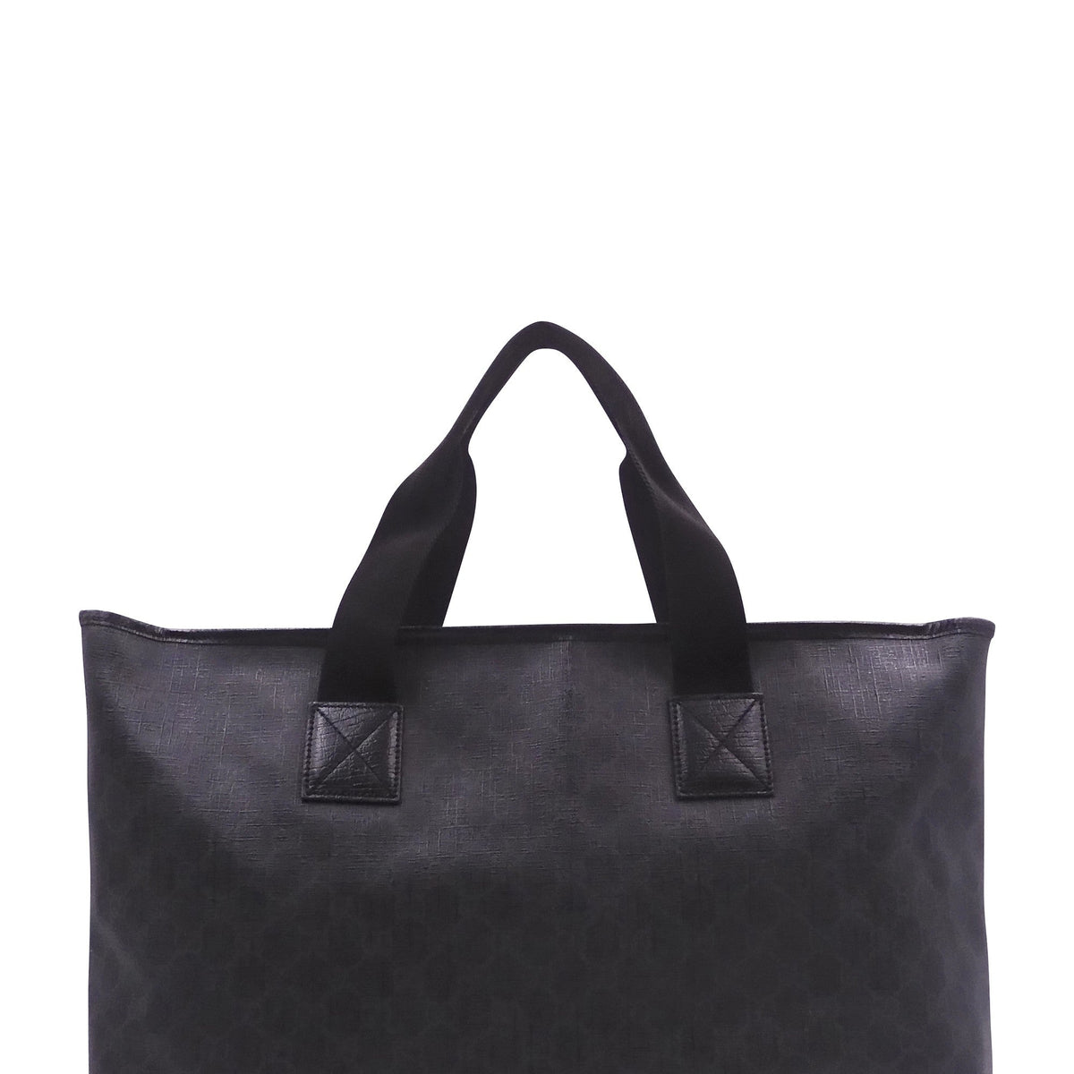 GG Coated Canvas Convertible Tote Black
