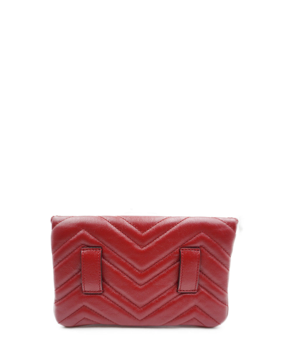 GG Marmont Matelassé 2.0 Multi Belt Bag Red