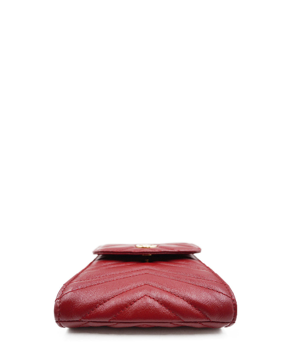 GG Marmont Matelassé 2.0 Multi Belt Bag Red