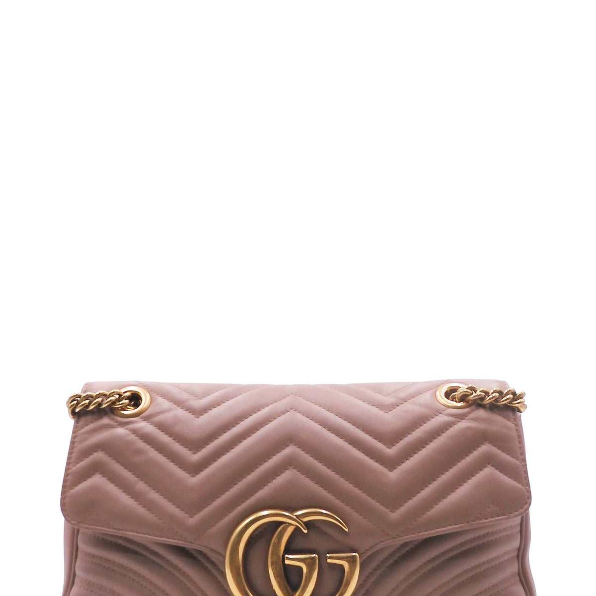 GG Marmont Medium Matelasse Shoulder Bag Dusty Pink