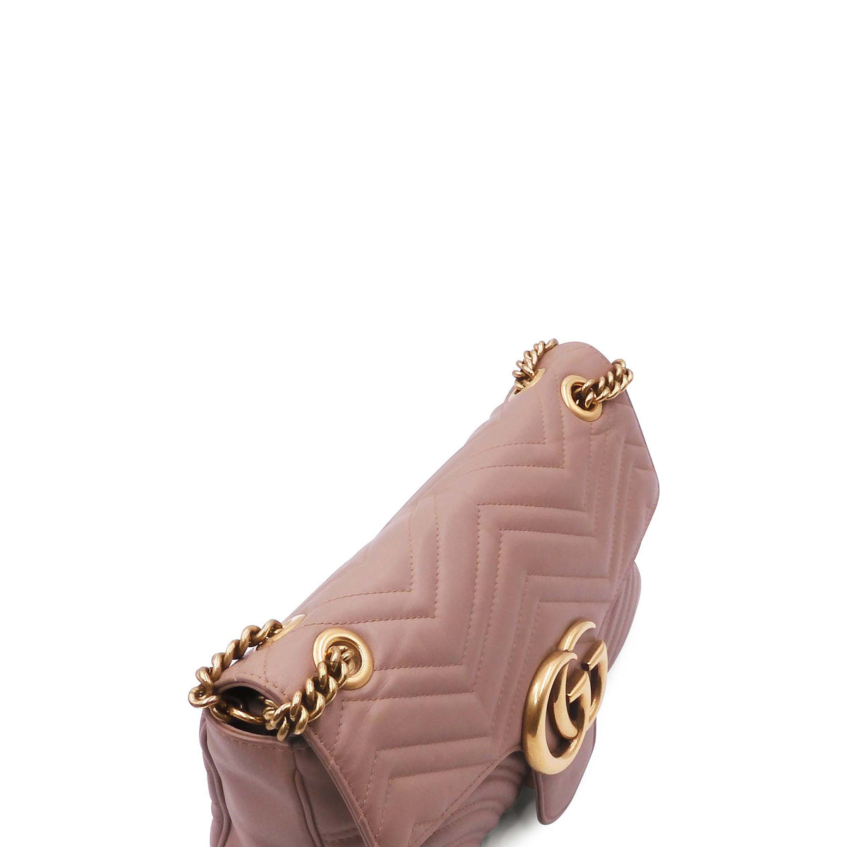 GG Marmont Medium Matelasse Shoulder Bag Dusty Pink