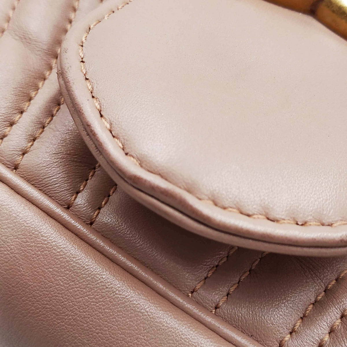 GG Marmont Medium Matelasse Shoulder Bag Dusty Pink