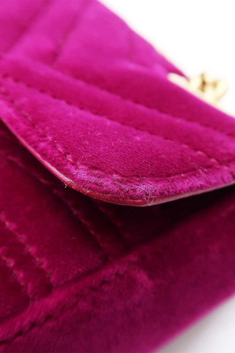 GG Marmont Mini Matelasse Shoulder Bag Velvet Purple