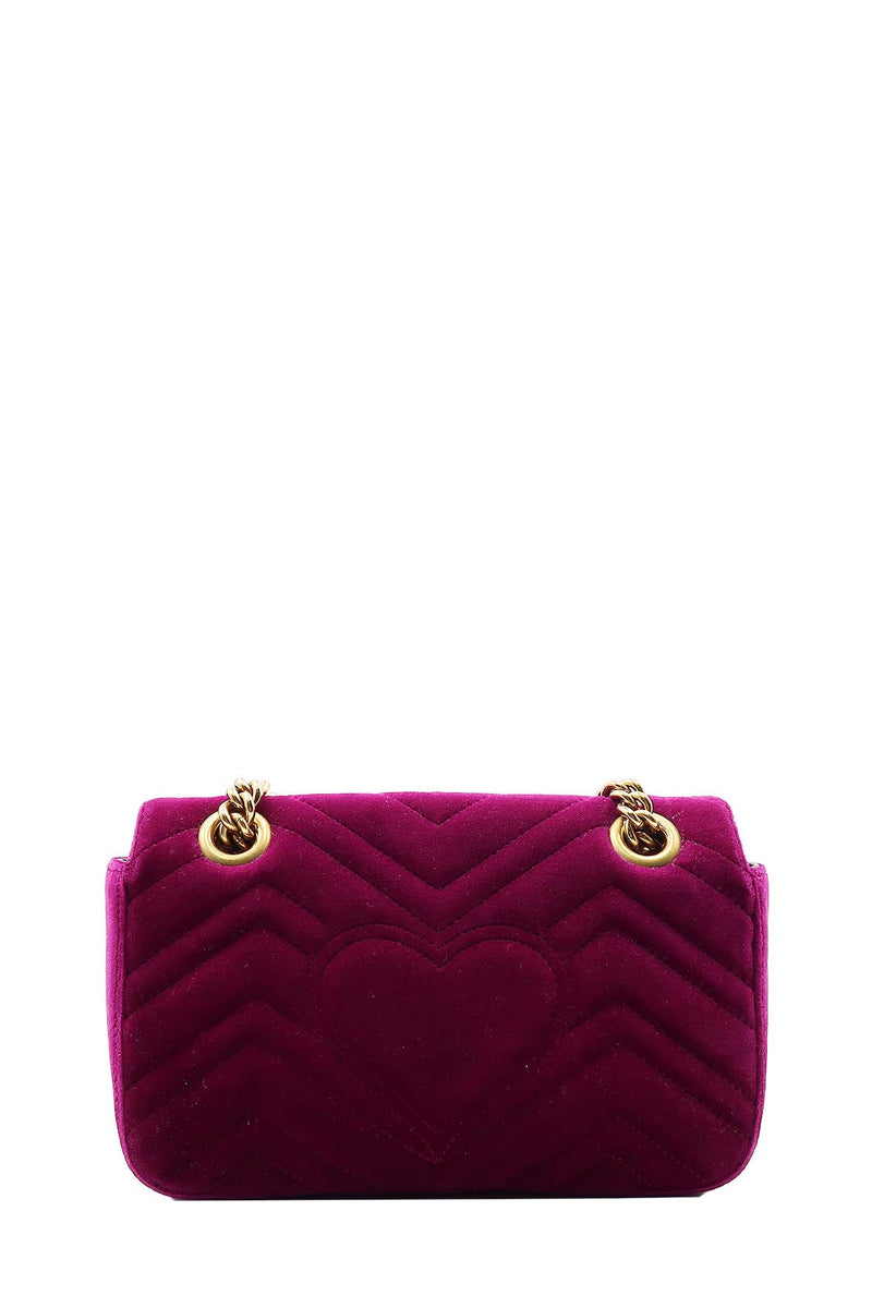 GG Marmont Mini Matelasse Shoulder Bag Velvet Purple