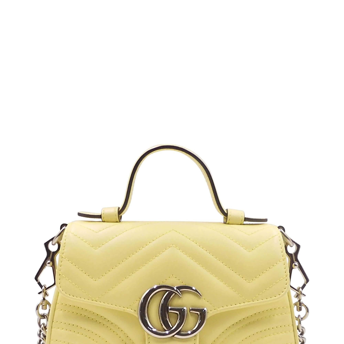 GG Marmont Mini Top Handle Pastel Yellow