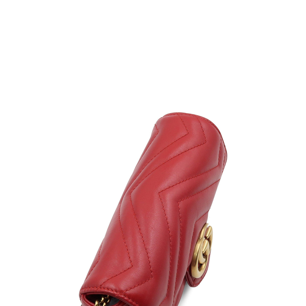 GG Marmont Super Mini Matelasse Bag Red Red