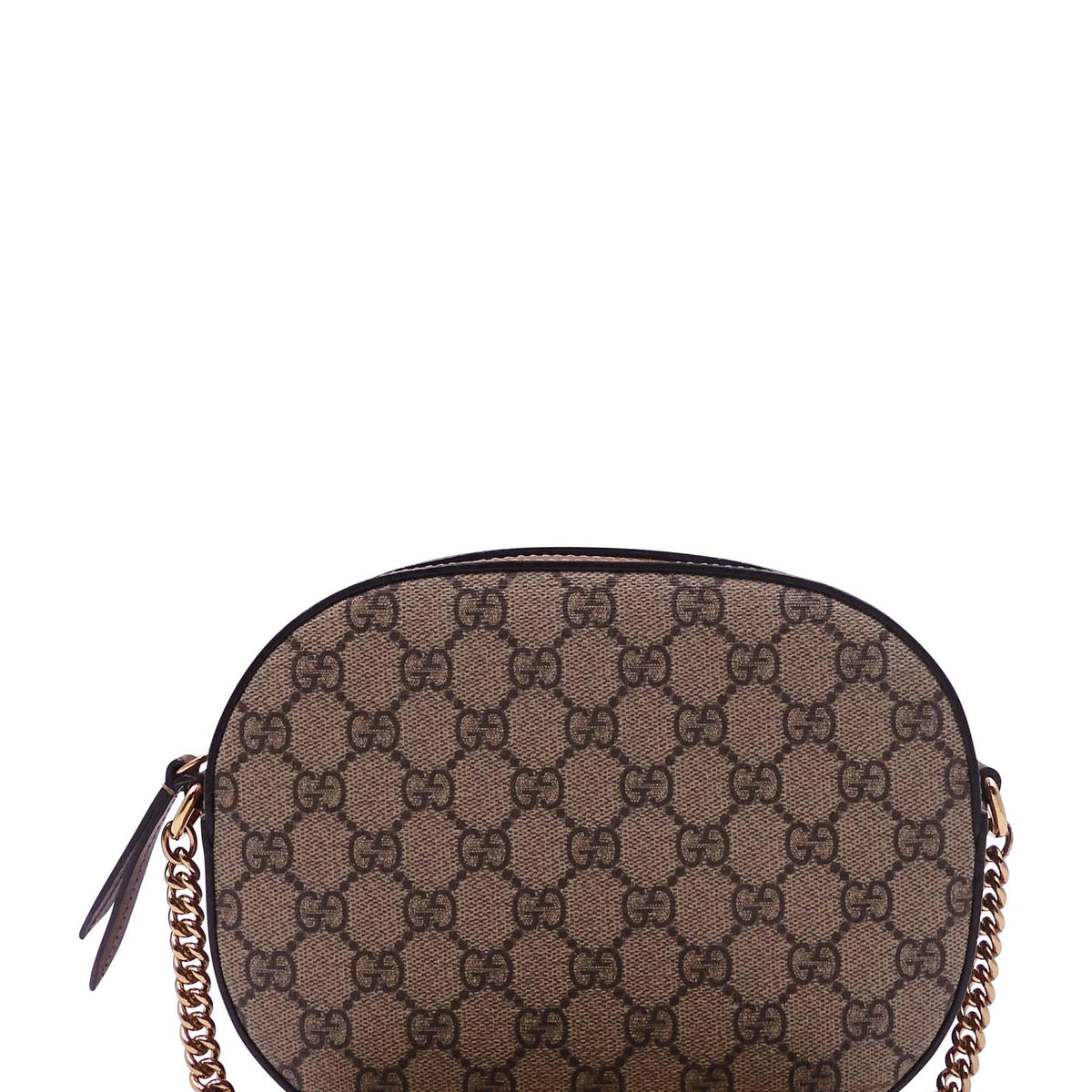 GG Supreme Mini Chain Bag Brown