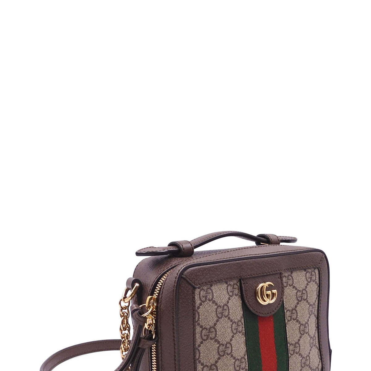 GG Supreme Ophidia Mini Shoulder Bag Brown