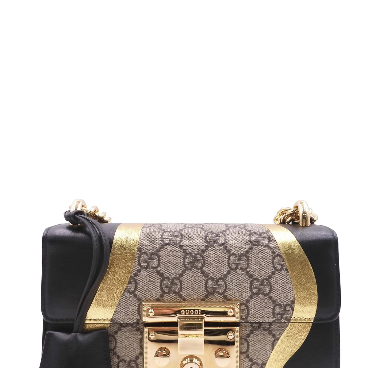GG Supreme Small Padlock Bag Black Multicolor