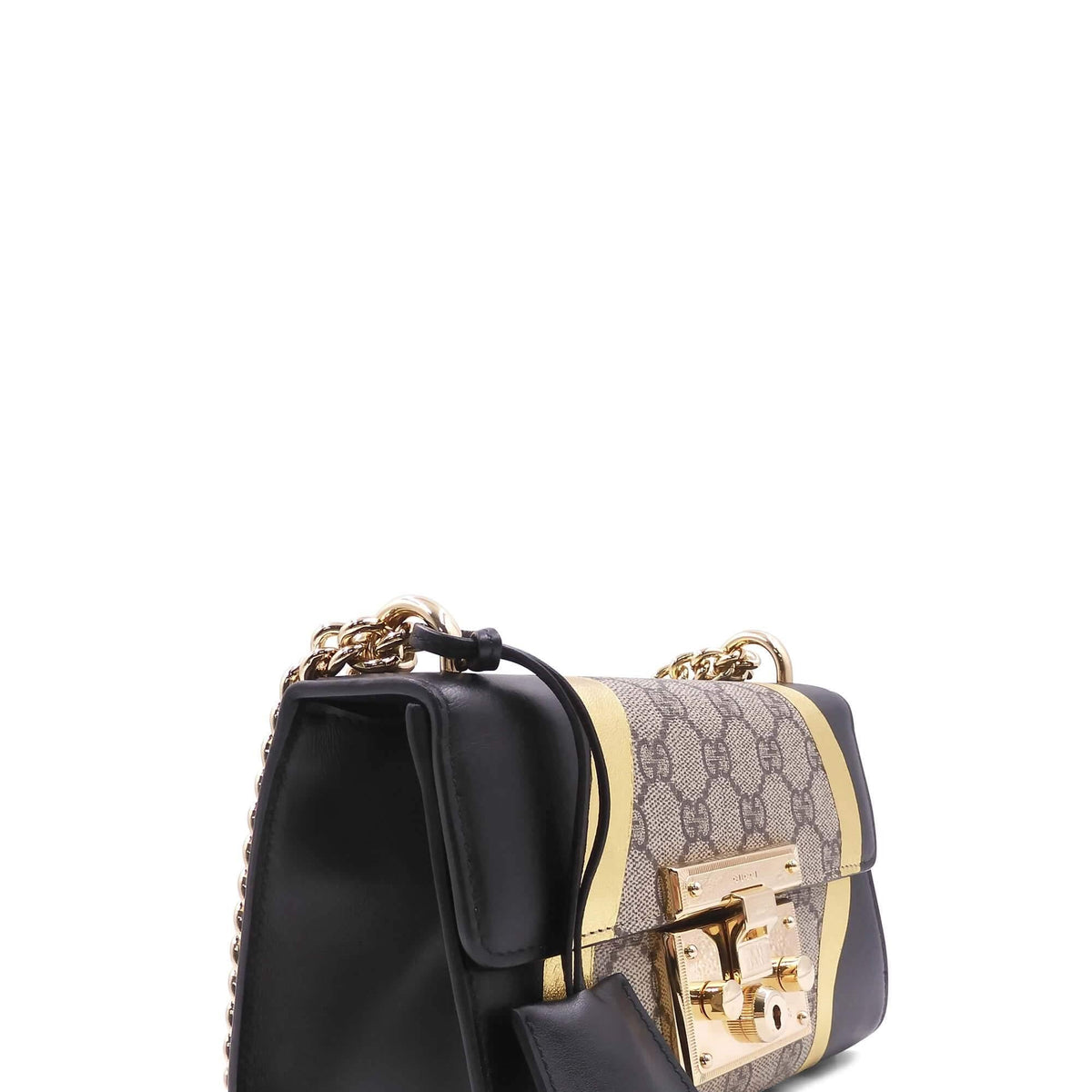 GG Supreme Small Padlock Bag Black Multicolor