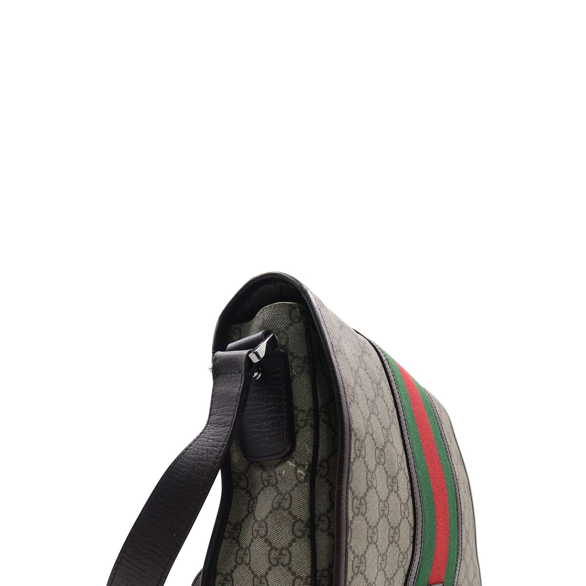 GG Supreme Web Messenger Bag Beige