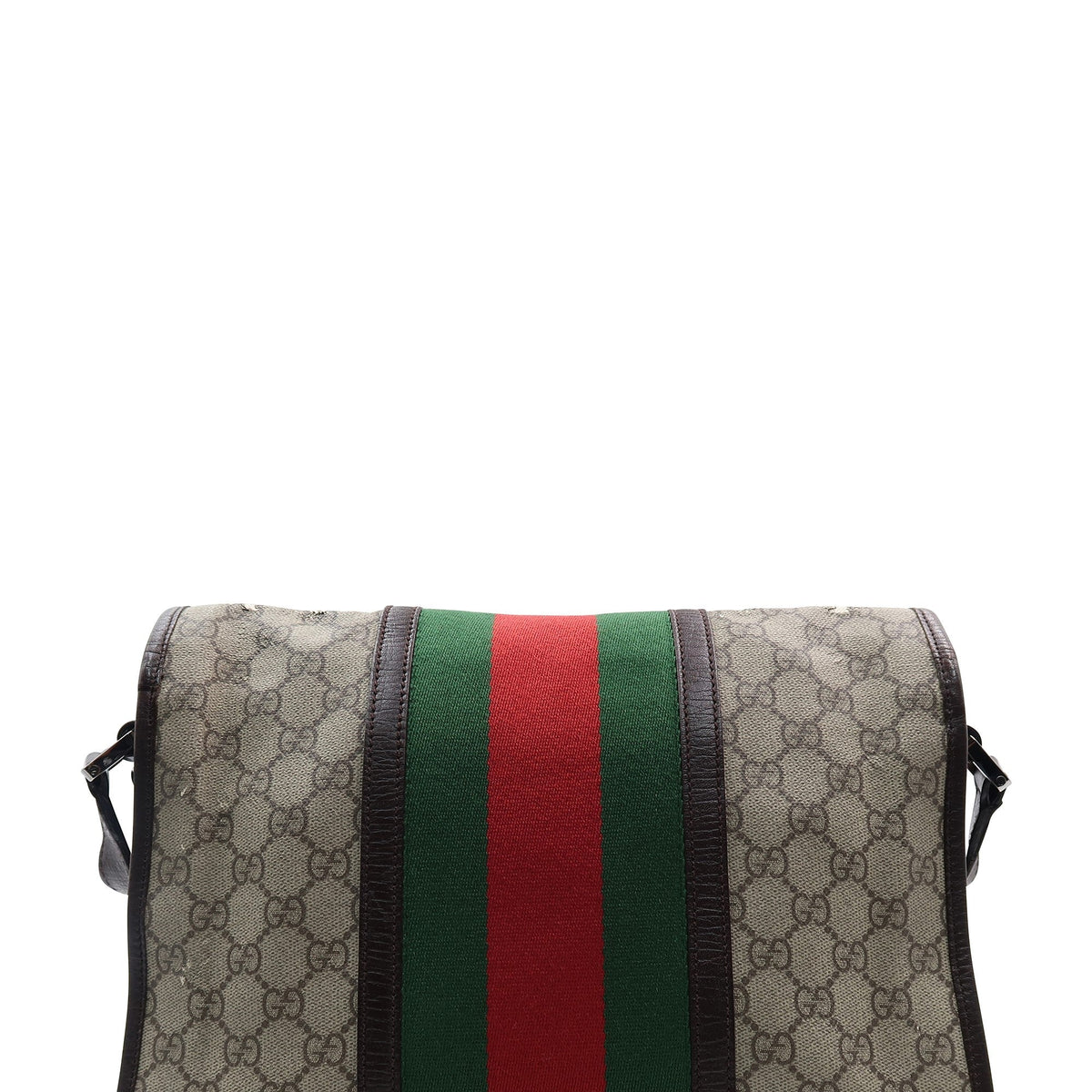 GG Supreme Web Messenger Bag Beige