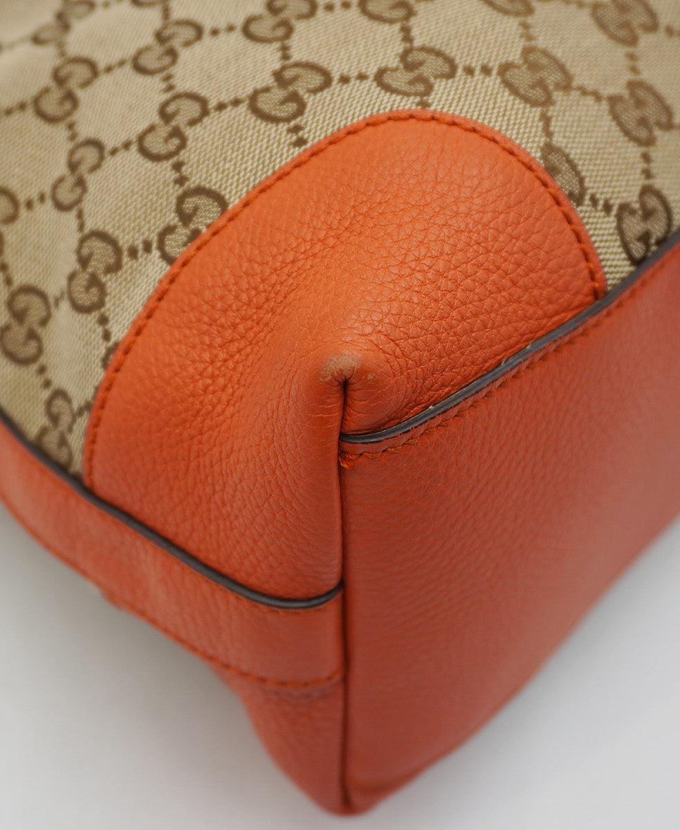 GG Canvas Creole Hobo Orange, Multicolor