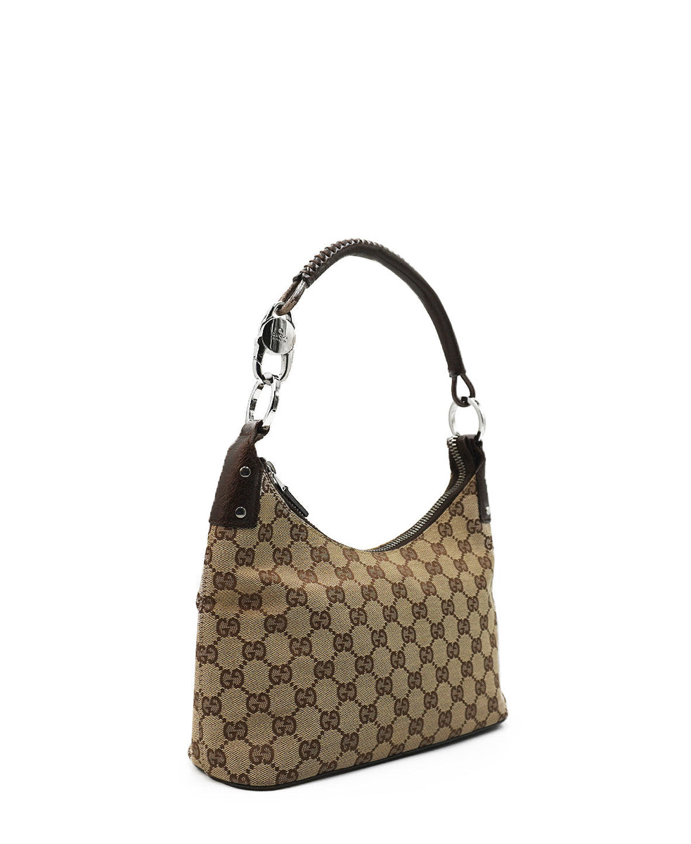 GG Canvas Hobo Brown